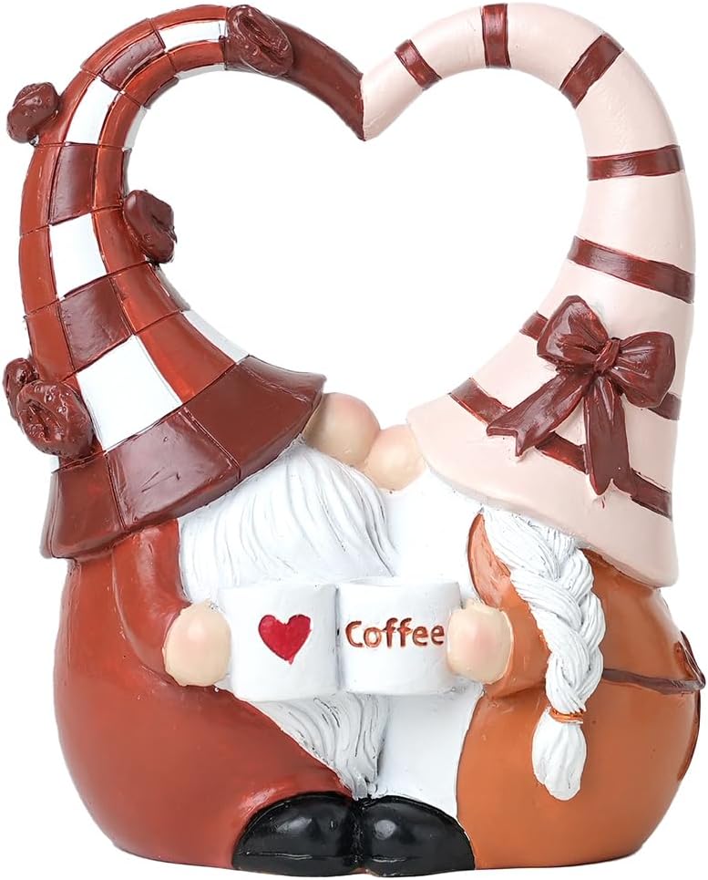 Skiennix Coffee Gnomes Decor - Charming Gnome Figurines for Your Coffee Bar Accessories