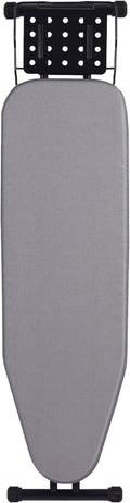 Jakeefud Deluxe Ironing Board - Heat Resistant Cover & Thick Felt Pad | Full Size, Foldable (Light Grey)