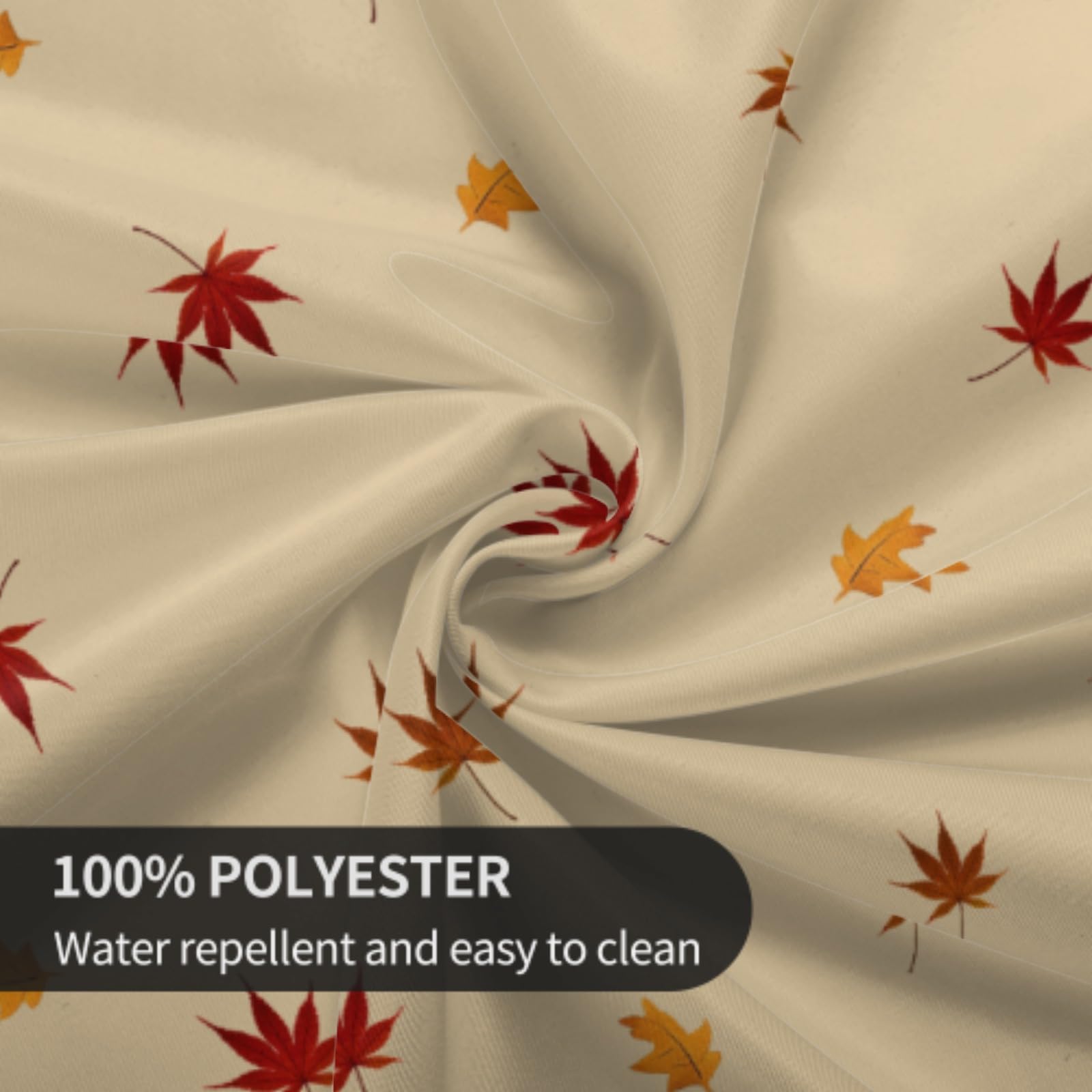 Lvhompro Fall Tablecloth 60 Inch Round White Orange Pumkins Festival Table Cloth Water-Resistant Spill-Proof Washable Fabric Table Cover for Kitchen Dining Party Picnic Indoor Outdoor