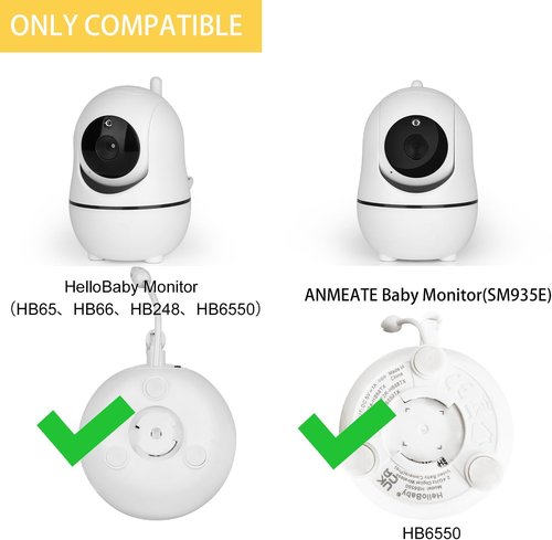 HelloBaby Flexible Baby Monitor Mount - Tool-Free Installation | Compatible with HB65/HB6550/HB6558/HB66/HB248 & ANMEATE SM935E/SM650