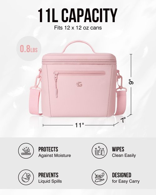 GLORIEROO Insulated Lunch Box Bag Women Girls - Waterproof Leakproof Lightweight Reusable Cooler for School Work Picnic - Back to School