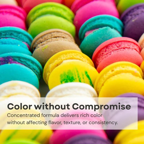 Chefmaster - Liqua-Gel Food Coloring - 12 Vibrant Colors Set | Fade Resistant & Easy to Blend - Made in the USA