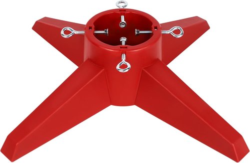 FORUP Christmas Tree Stand - Durable Base Holder for Real Trees | Red Color