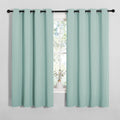NICETOWN Blackout Curtain Panels - Thermal Insulated Draperies, Aqua, 55 x 68 Inches, One Pair