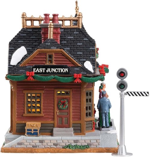 Lemax Christmas Village East Junction Station - Battery Operated LED Decoration | 75256