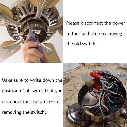 Ceiling Fan Switch Zing Ear ZE-268s2, 3 Speed 4 Wire Fan Replacement Parts Accessories Pull Chain Switch Compatible For Ceiling Fans Wall Lights Cabinet Lamps(Bronze)
