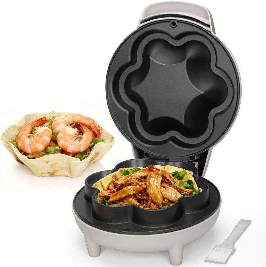 SurgarWhisk Tortilla Bowl Maker - Taco Shell Mold for Perfect Baked Taco Bowls | 7-Inch White