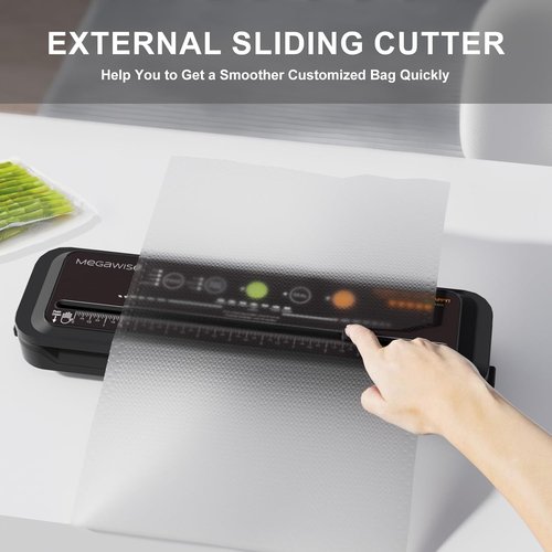 MegaWise Vacuum Sealer Machine - Powerful One-Touch Automatic Food Preservation Tool