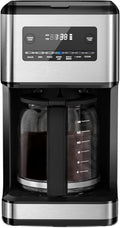 Skiennix 14-Cup Programmable Coffee Maker - Reusable Filter & Keep Hot Plate, Stainless Steel