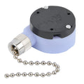 ZE-228s 2 Speed 3 Wire Ceiling Fan Switch Pull Chain Switch Lamps Replacement Parts Ceiling Fan Accessories(Nickel Chain)