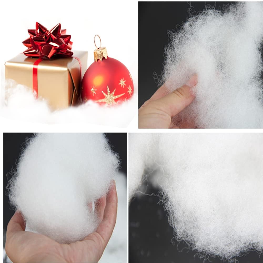 White Christmas Fake Snow by [Brand Name] - Fluffy & Soft Artificial Snow for Holiday Decor | 17.6 Ounce
