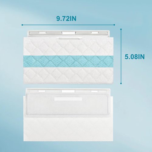 20-Pack Disposable Absorbent mop Replacement Pads Compatible with VM252 VM251 VM250 VM200 VC205 QM250 Models, Essential Replacement Accessories for Household Vacuum mops