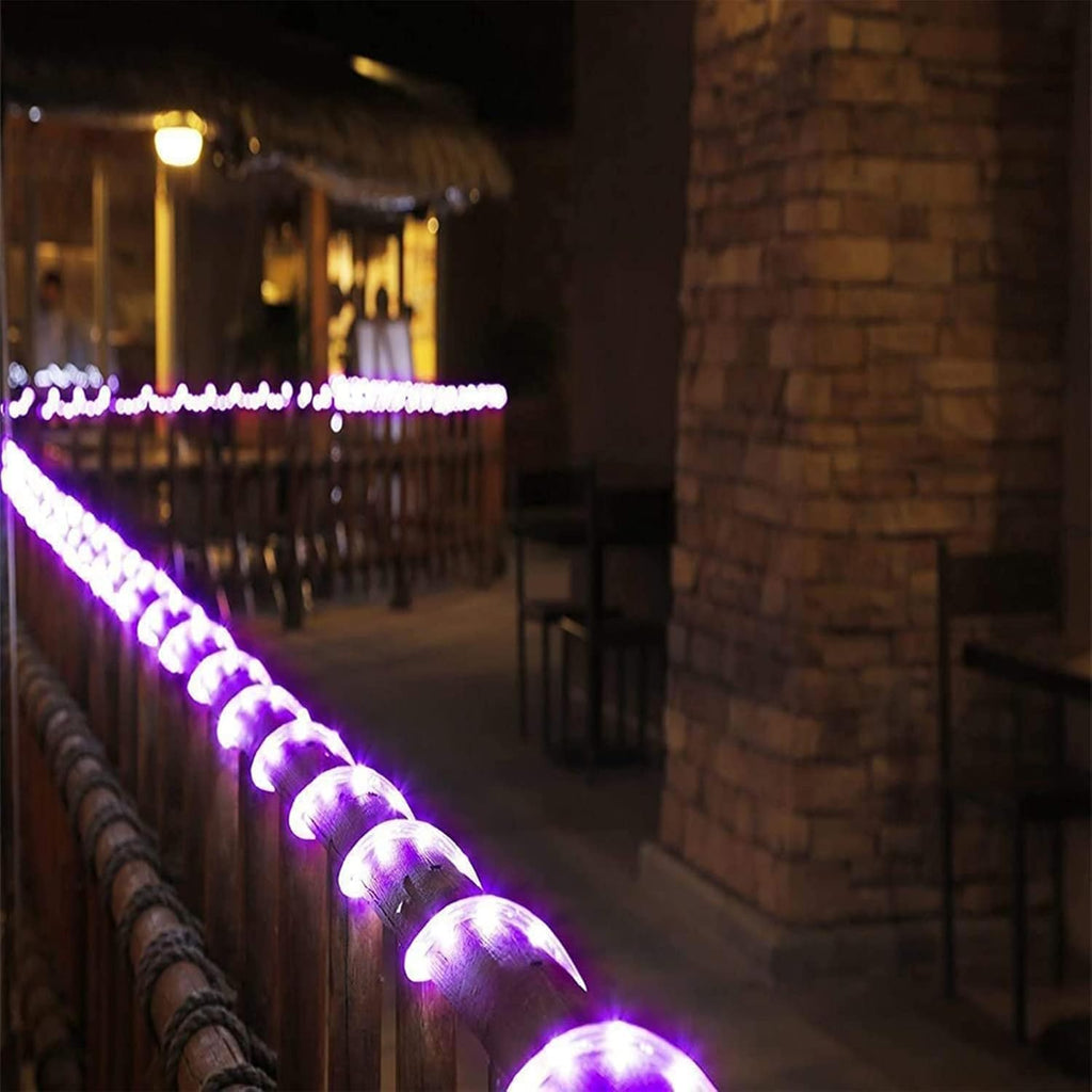 Skiennix 150ft LED Rope Lights - Waterproof, Connectable & Flexible Tube Lighting | 8 Modes, Purple