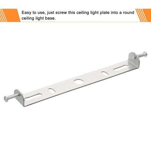 MECCANIXITY Ceiling Light Plate, 130mm 150mm Lighting Fixture Mounting Bracket Light Crossbar for Home Office Chandelier, Pack of 4