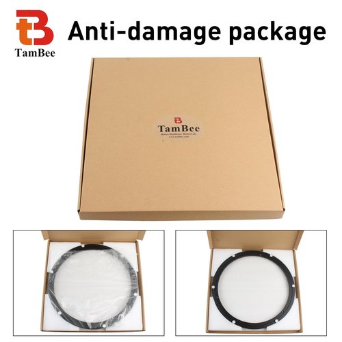 TamBee 18 Inch Lazy Susan Bearing Heavy Duty Metal Hardware Large Aluminum Turntable Lazy Susan Hardware Kit Parts Rotating Ring Mechanism for Puzzle Boards, Dining Tables (Base Only, Black)
