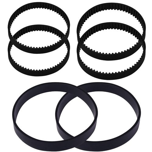 Replacement Vacuum Belt Set for Bissell ProHeat 2X Revolution Pet Pro Cleaner Models 1986,1964,2007,2007P, Compared to Parts 1611128 &1611129 & 1611130（6Pack）