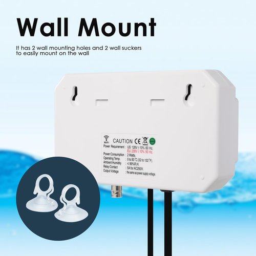 JuviPerpric 3-in-1 WiFi Smart Water Quality Tester, High Precision pH/EC/Temp Monitor with BNC Probe Real-Time APP Alerts & Data Export, pH Controller for Aquarium, Pool, Drinking Water, Lab