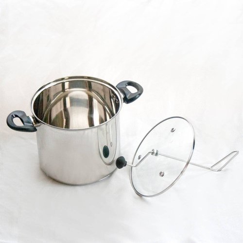 Lehman's Manual Stovetop Popcorn Popper, Stainless Steel Popcorn Maker with Stirring Rod, No Measuring Needed, Doubles as Cooking Pot