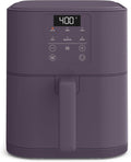 Bella 6 Qt Slim Air Fryer - EverGood™ Ceramic Nonstick Coating, Adjustable Temp, 60 Min Auto Shutoff | Plum