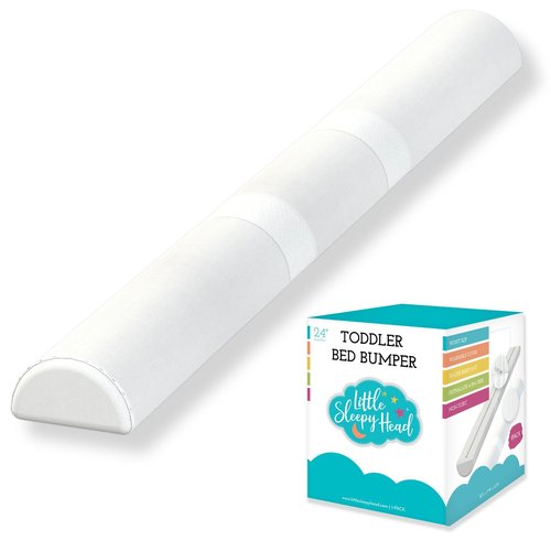 Toddler Bed Bumper Guard – Soft Foam Safety Bed Rail for Toddlers with Non-Slip Cover – Child Sleep Barrier for Twin, Full, Queen & King Mattress – Washable Kids Protection for Home or RV (1 Pack)