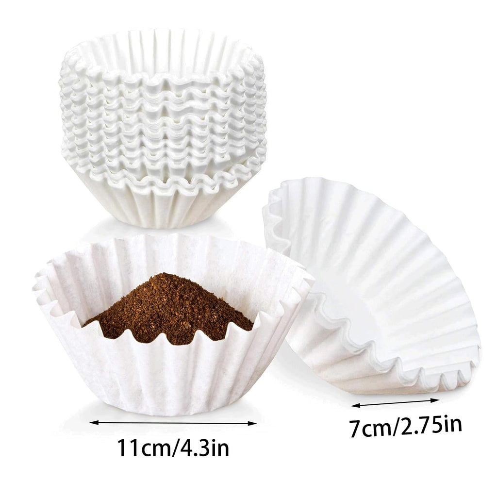 ZIXIANGKEJI 300pcs 12-Cup Commercial Coffee Filters (4 ¼ Inch base, 2 ¾ Inch Walls, 9 ¾ Inch Laying Flat) Large Coffee Filters Premium Paper with 12-Cup Home & Commercial Machines(X6-300)