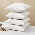 MIULEE Pillow Inserts - Premium Down Feather Throw Pillows | 18x18 Inches, Pack of 4, White