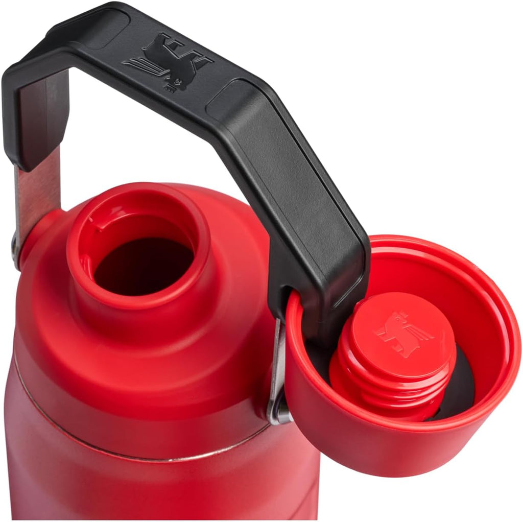 Stanley IceFlow Water Bottle 24 oz - Fast Flow Angled Spout Lid | Lightweight, Leakproof, Insulated | BPA-Free, Chili Black