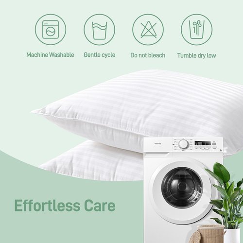 Cotelovo Hypoallergenic Soft Down Alternative Filling with Cotton Shell Hotel Quality Pillow, Breathable, Ideal for Side, Back and Stomach Sleeper, Oeko-TEX Certified King Size Set of 1