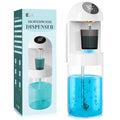 Automatic Mouthwash Dispenser for Bathroom, 20.29 Oz Dispensers with Magnetic Cups,Wall Mounted Dispenser,3 Dispensing Levels,Bathroom Accessories,House-Warming Gifts (White)