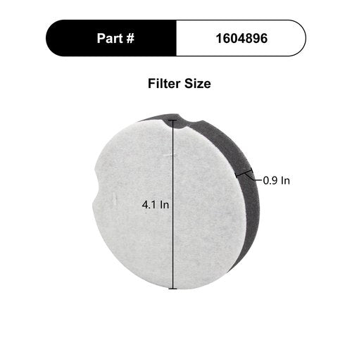 CPAI Replacement Filter Compatible with Bissell 3508 3437F 1520 2112 2690 21129 23T7 PowerForce Compact Upright Vacuum,Parts #1604896 (4 Pack)