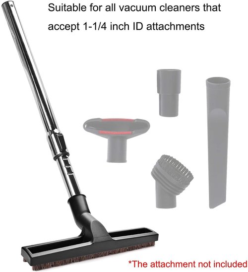 Eagles Hardwood Floor Brush with 1-1/4" Extension Wands Remplacement for Most Vacuum Cleaner Accepting 1-1/4" Attachment-100cm/39inch