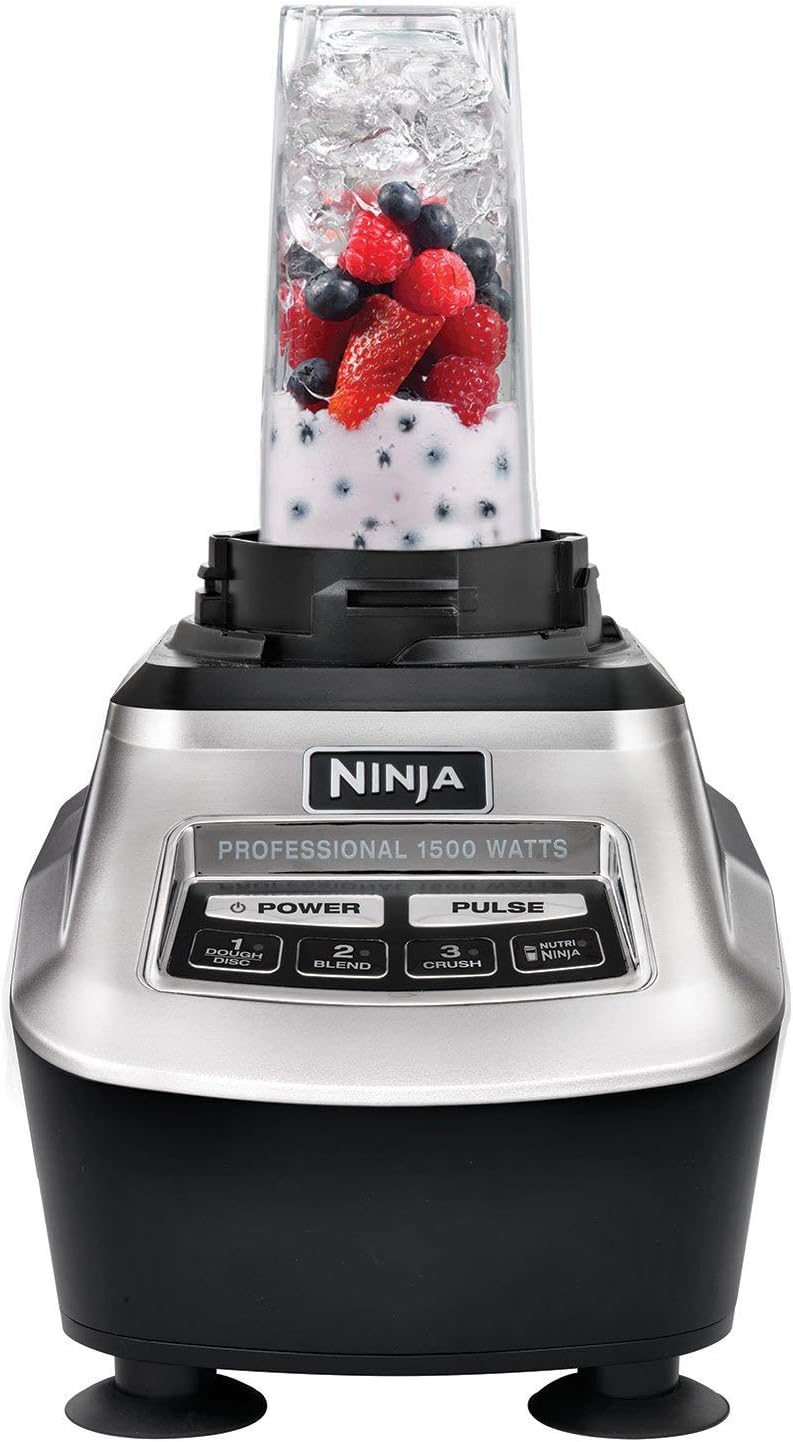 Ninja BL773CO Food Processor - Powerful Blender with 67 Oz Capacity - Black (Renewed)