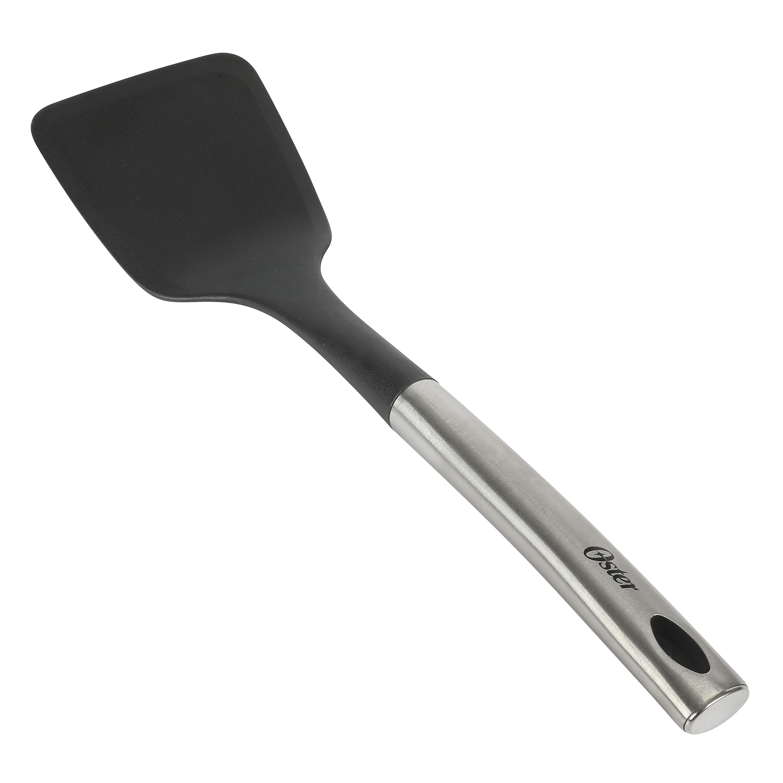 Oster Baldwyn 13" Nylon Turner Spatula - Black w/Stainless Steel Handle