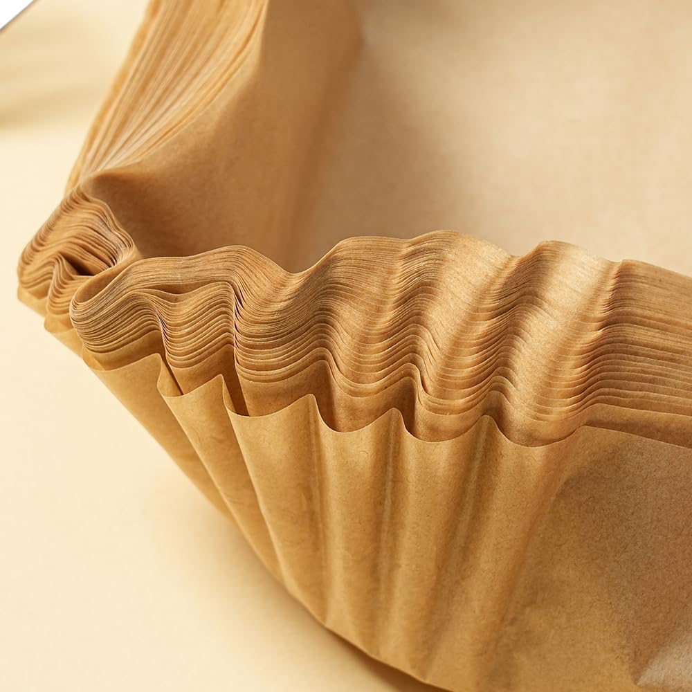 Skiennix Air Fryer Liners - 100 Pcs Disposable Parchment Paper | Food Grade, Non-Stick & Heat Resistant for 4QT-6QT Air Fryers