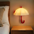 Umbrella Night Light for Kids, 3 Levels Dimmable Silicone Tap Lamp for Baby Nursery, Rechargeable Squishy Bedside Night Lamp for Bedroom, Light-Up Magnetic Fridge Magnets for Kitchen (White)