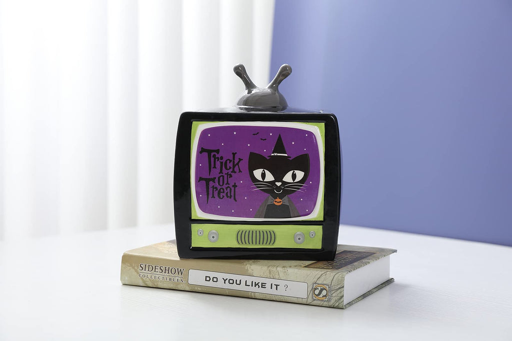 Stephanie Imports Trick or Treat - Vintage TV Halloween Themed Fall Holiday Ceramic Cookie Jar