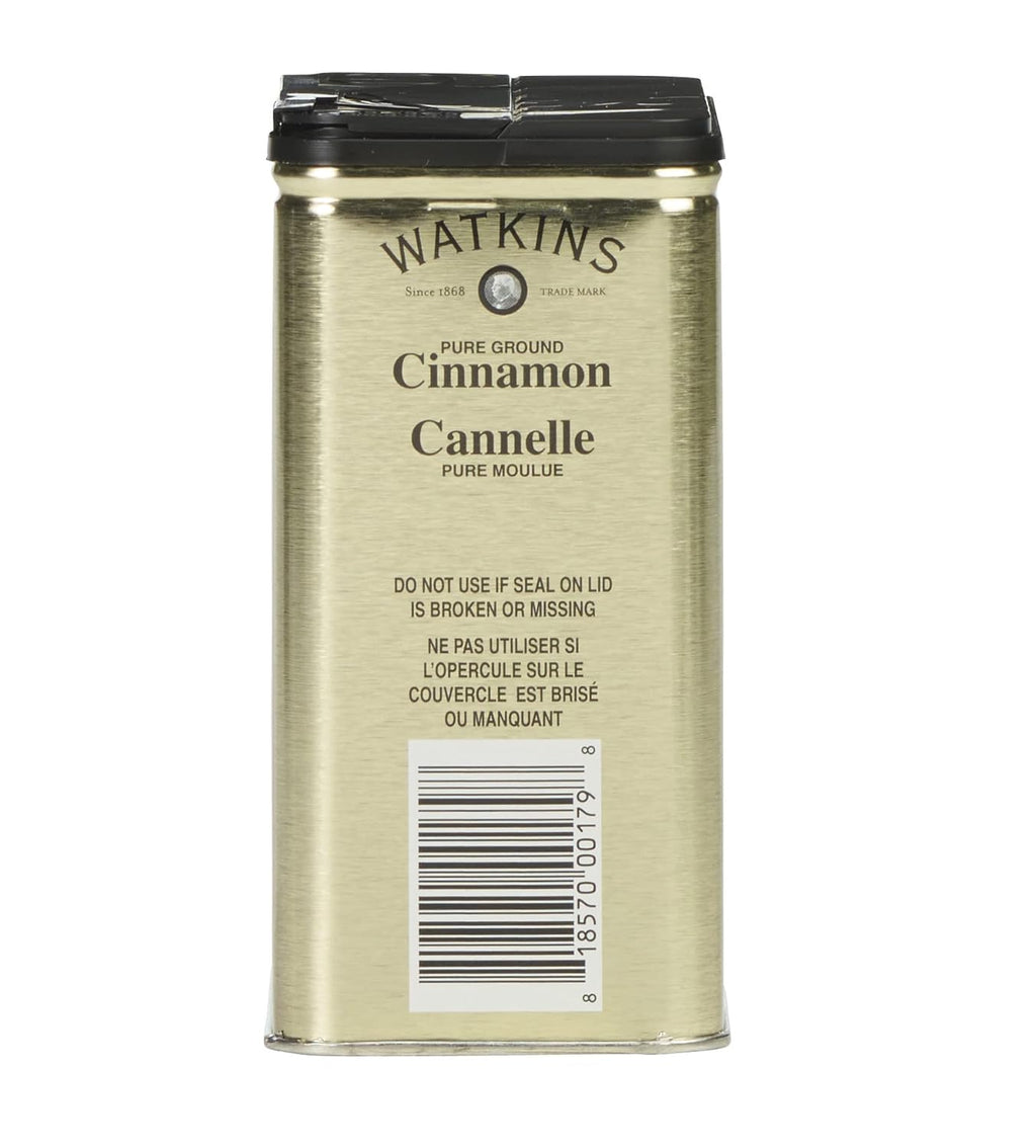 Watkins Gourmet Pure Ground Cinnamon - 6 Oz. Tin for Flavorful Baking & Cooking