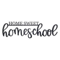 Home Sweet Homeschool Metal Wall Sign - Inspirational Classroom Decor for Preschool & Kindergarten, School Room Wall Art Gift for Kids and Teachers