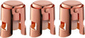 Champagne Stoppers with Stainless Steel Champagne Saver with Food Grade Silicone Leak proof Keep Fresh Suitable for Champagne, Cava, Prosecco and Sparkling (Rosegold, 3 Pack)
