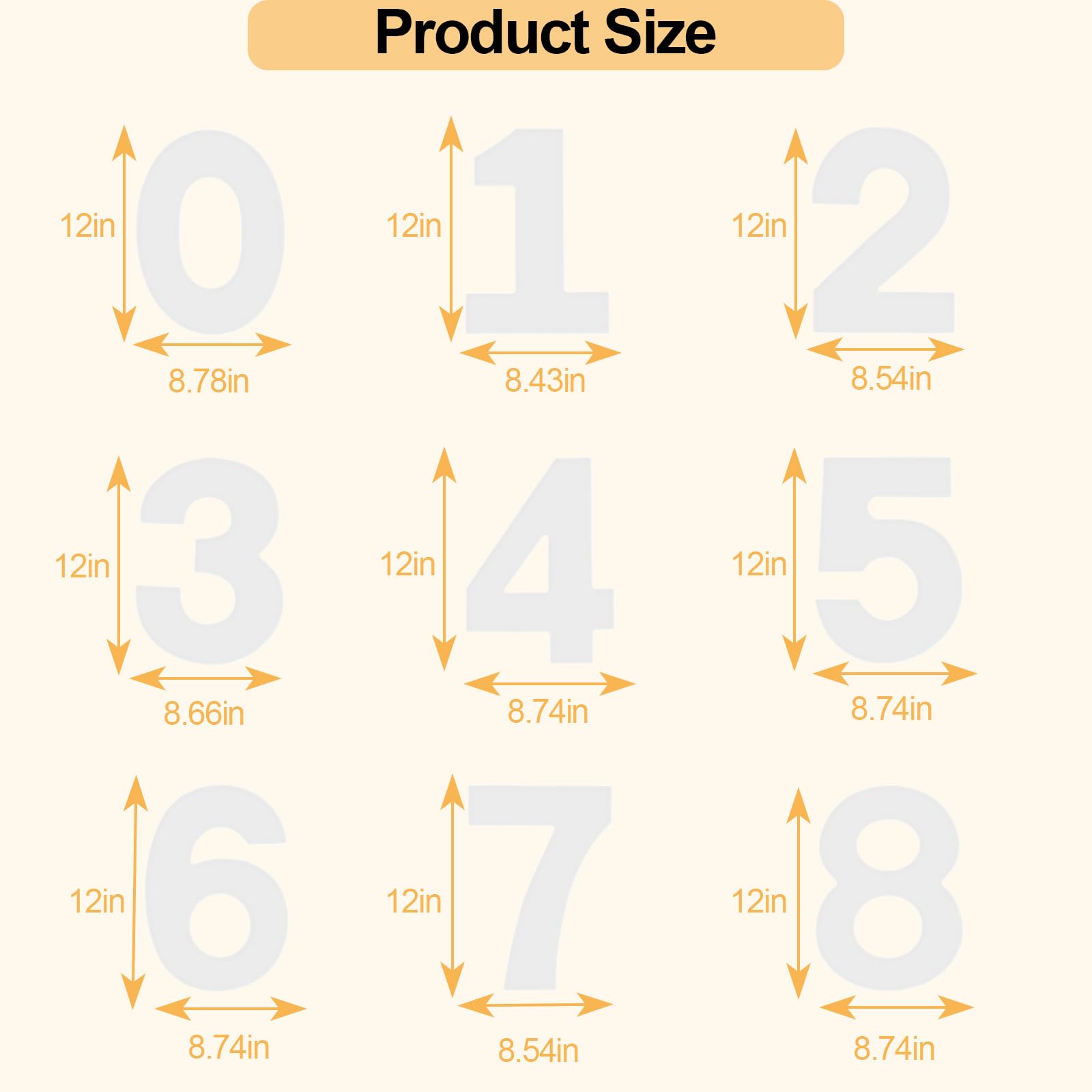 12 Inch Number Cake Mold Baking Forms Moulds,9 Pieces 0-8 Cake Number Stencils,Number Cake Pans,Flat Plastic Mold Numerical Templates Cutting for DIY Cakes/Cookies