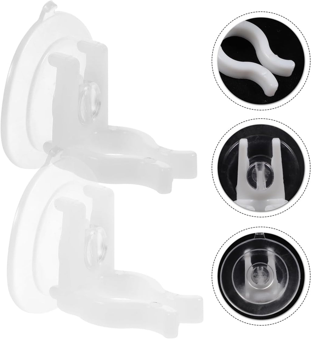 PRETYZOOM 12Pcs Window Candle Holders - Secure Suction Cups for Flameless Electric Candles | Transparent PVC Clamps for Holiday Decor