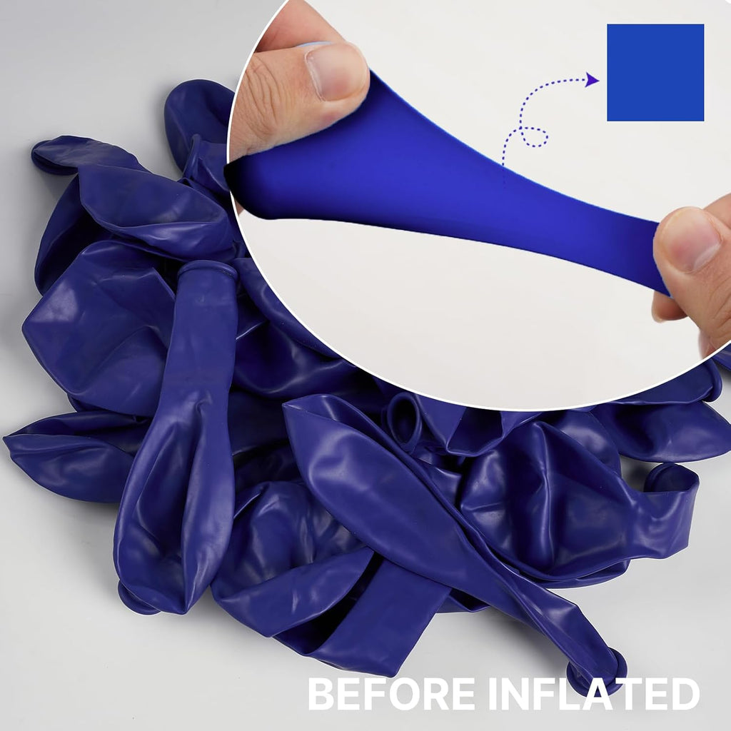 PartyWoo Royal Blue Balloons - 50 Pcs 12 Inch Matte Latex Helium Balloons for Celebrations