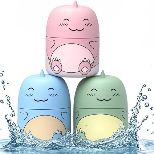 CloudMades Cute Dinosaur-Shaped Toilet Bowl Cleaner Bottle, Bathroom Toilet Tank Cleaner with Ocean, Jasmine, and Peach Scent,Three bottles can be used for 9 months (Ocean&Peach&Jasmine)