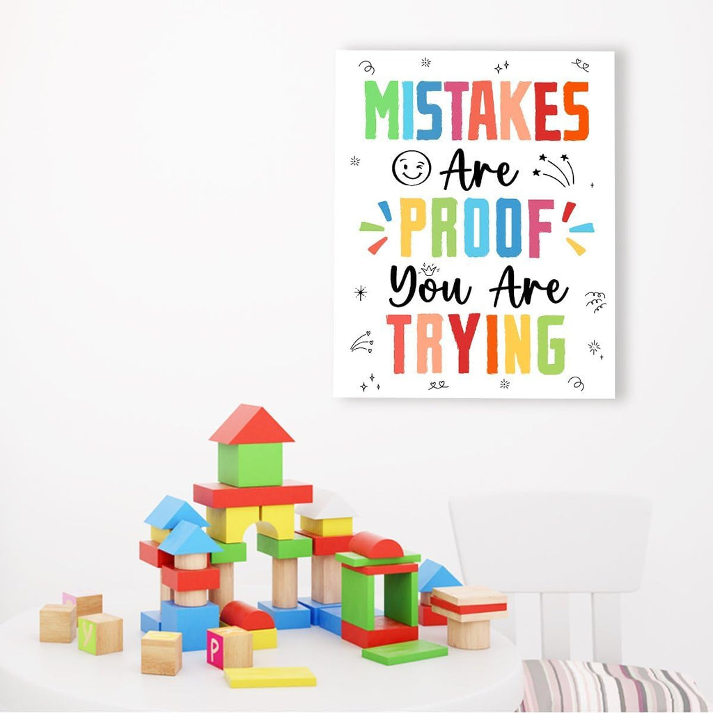 Regine Switzerland Motivational Canvas Wall Art - Inspirational Mental Health Decor for Classroom & Office