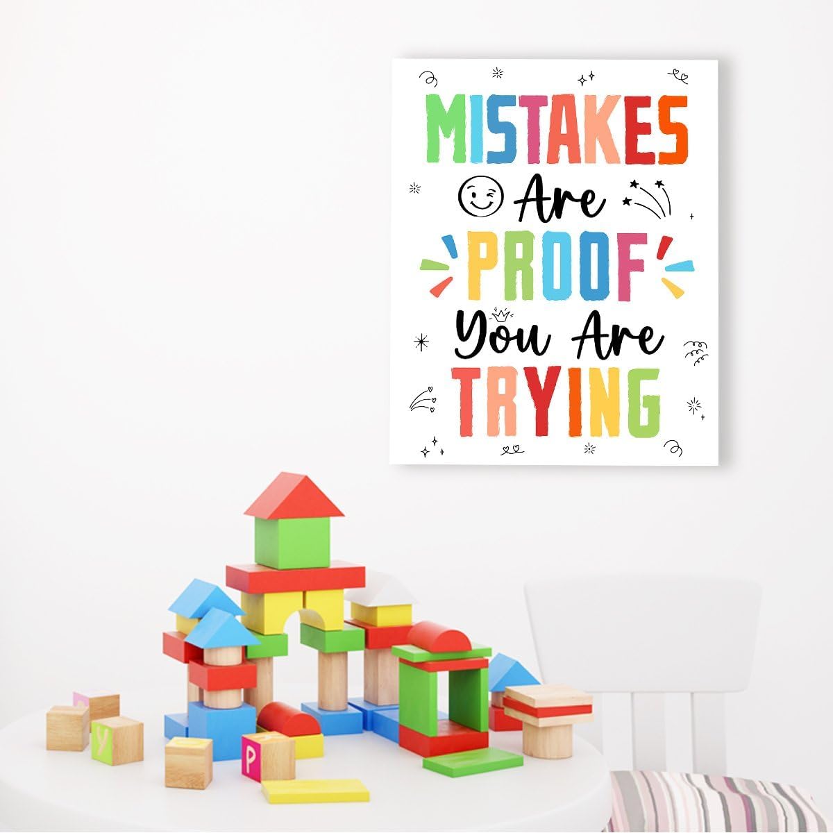 Regine Switzerland Motivational Canvas Wall Art - Inspirational Mental Health Decor for Classroom & Office