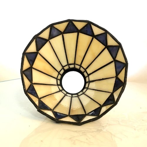 NADUOXRK Tiffany Style Stained Glass Lampshade, Replacement Lamp Shades with Fan Light, Wall Lamp and Chandeliers, 5.5-Inches Dia