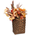 Alipis Woven Hanging Basket 2-Pack 9.84X6.69X10.62In - Farmhouse Style Wall Mounted Storage Basket for Kitchen Vegetables Fruits and Flower Display Organizer