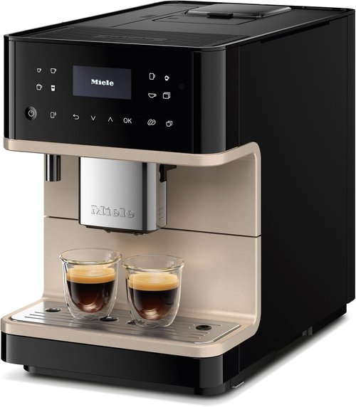Miele CM 6360 MilkPerfection Automatic Coffee Machine - OneTouch for Two, WiFi-Enabled, Obsidian Black CleanSteel