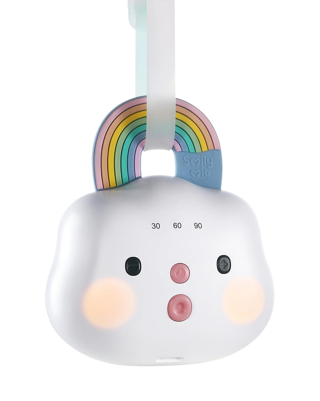 Skiennix Baby Sound Machine - Portable White Noise with 14 Soothing Sounds & Night Light | Rechargeable, 3 Timer Settings