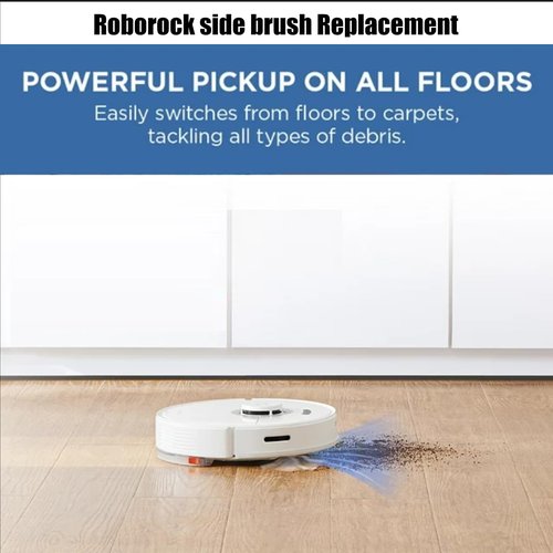 CauYien 8 Pack roborock Side Brush Replacement for Roborock S8 S8+ S8 Pro Ultra,Q Revo,Q5 Q7 Q7Max Q8 Max,S7 S7 Max Ultra S7 MaxV S6 S6 Pure S5 S5 Max S4 E2 E3 E4 E5 E20 E25 E35 S50 Robot Vacuum